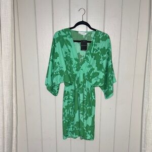 Impressions Green Patterned Women's Blouse